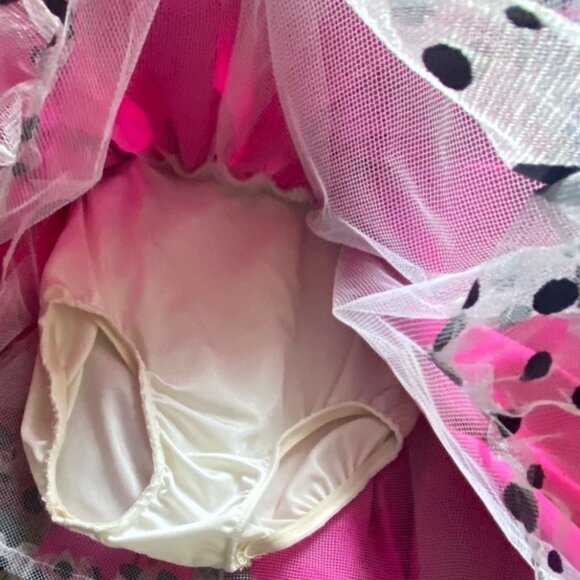 Curtain Call Child's Dance Cotume/Tap/Jazz Costume-Pink/Black-Medium-GUC - Picture 5 of 8